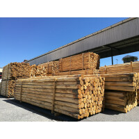 Rundholz Kastanie Ø 8 - 10 cm 250 cm