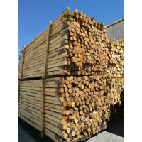 Rundholz Kastanie Ø 8 - 10 cm 250 cm