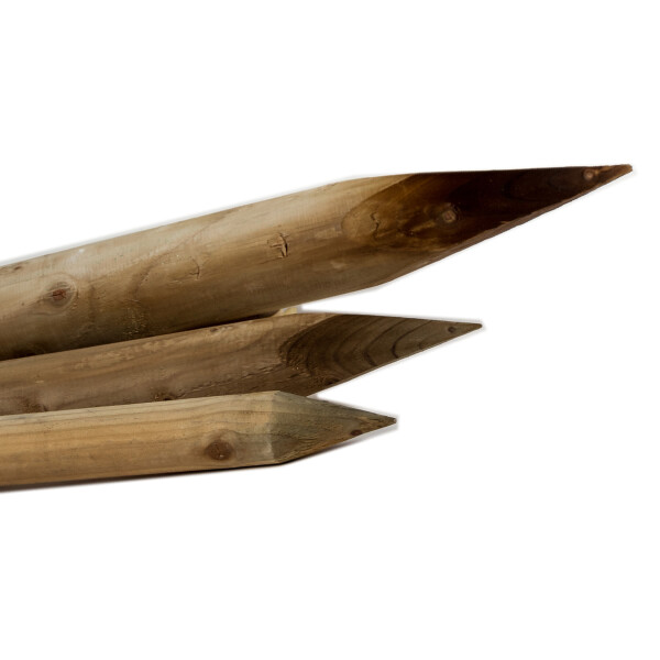 Fichtenpfähle rund Ø 8 cm, 250 cm kdi grün