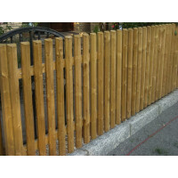 Trapezlattenzaun breit Douglasie H 60 cm x B 200 cm, Montage auf Pfosten unbehandelt