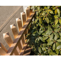 Stabzaun Douglasie H 100 cm x B 200 cm, Montage zwischen Pfosten unbehandelt