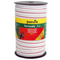 PATURA Tornado XL Breitband 20 mm, weiss-rot, Rolle à 200 m