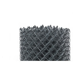 Diagonalgeflecht anthrazit, MW 50 x 50 mm, Draht 3 mm, Höhe 90 cm