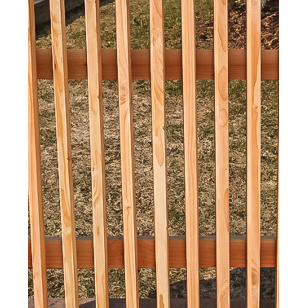 Trapezlattenzaun Douglasie filigran, H 100 cm x B 200 cm, unbehandelt